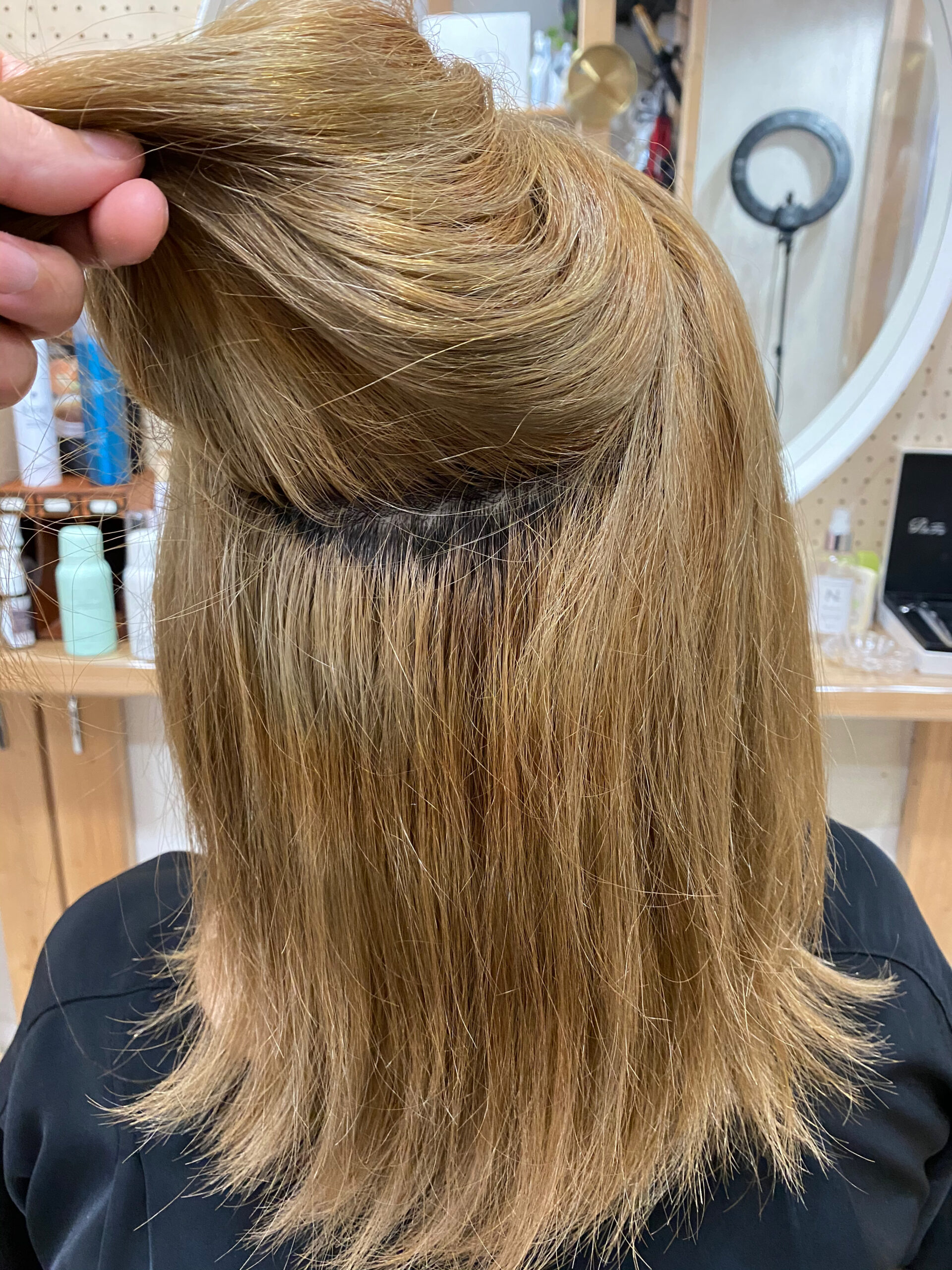 ブリーチ毛の方縮毛矯正で艶髪ストレートヘア。原宿・表参道『髪のお悩みを解決するヘアケア美容師の挑戦』