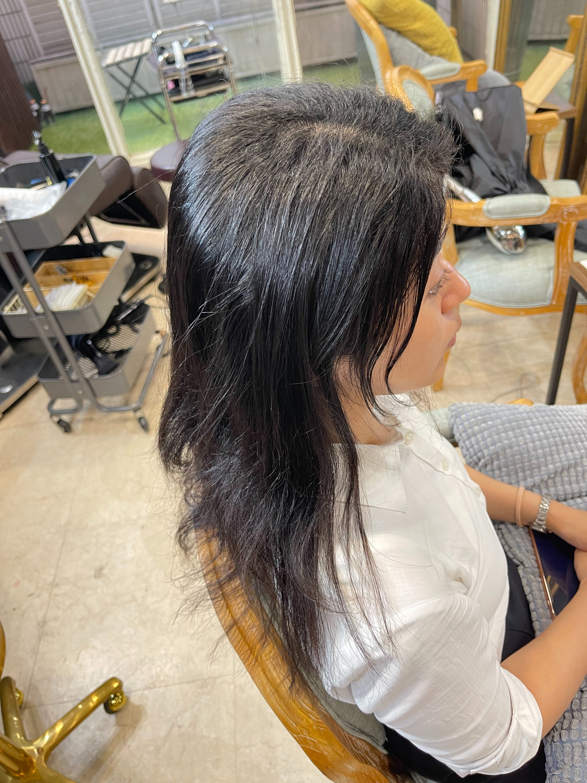 高難易度ジュエリーシステム縮毛矯正×LULUトリートメントで切れ毛が気になる方を艶髪ストレートヘア変身